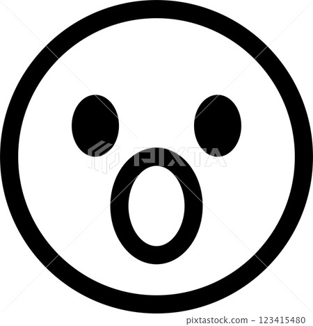 Emoji, emoticon, face, surprised, surprised, icon, decoration, illustration, design, material Emoji, emoticon, face, surprised, surprised, icon, decoration, illustration, design, material 123415480
