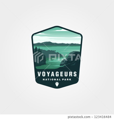 voyageurs national park vector logo symbol illustration design 123416484