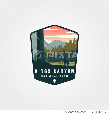 kings canyon national park logo vector symbol illustration design, usnp national park design kings canyon national park logo vector symbol illustration design, usnp national park design 123416507