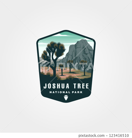 joshua tree vector patch logo design, joshua tree national park emblem design joshua tree vector patch logo design, joshua tree national park emblem design 123416510