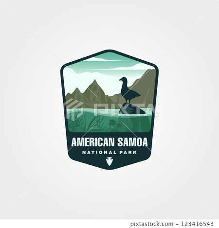 vector of american samoa logo patch symbol illustration design vector of american samoa logo patch symbol illustration design 123416543