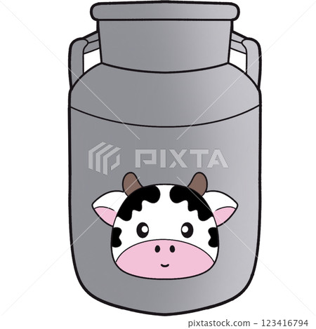 The illustration of a milk can The illustration of a milk can 123416794