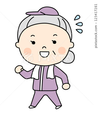 Grandmothers walking Grandmothers walking 123417281