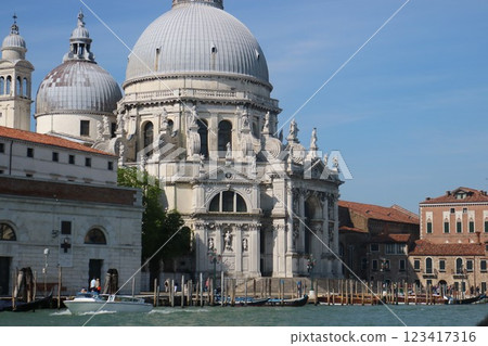 聖瑪麗亞della意大利大教堂致敬在威尼斯意大利 123417316