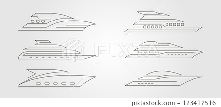 set of yacht line art logo vector collection symbol illustration design, abstract yacht minimalist logo design set of yacht line art logo vector collection symbol illustration design, abstract yacht minimalist logo design 123417516
