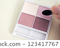 Pink eyeshadow 123417767