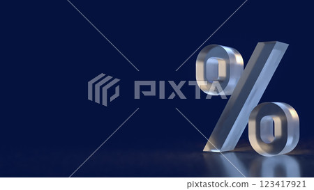 The percent for Tax or Business concept 3d Rendering. 123417921