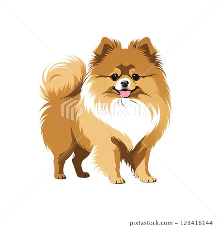博美犬體型雖小，但很活潑 123418144
