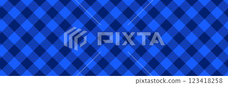 Diagonal gingham seamless pattern. Dark blue vichy background texture for textile design, fabric swatch, scarf cloth, suit print. Masculine checkered tweed plaid repeating wallpaper. Vector backdrop Diagonal gingham seamless pattern. Dark blue vichy background texture for textile design, fabric swatch, scarf cloth, suit print. Masculine checkered tweed plaid repeating wallpaper. Vector backdrop 123418258