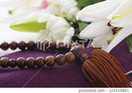 Image of Buddhist ceremonies such as funerals 123418661