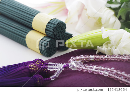 Image of Buddhist ceremonies such as funerals 123418664