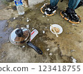 戶外烹飪和山間迷你露營（富山縣富山市猿倉山） 123418755