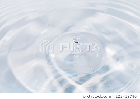 水滴落在水面上。 123418786