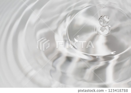 水滴落在水面上。 123418788