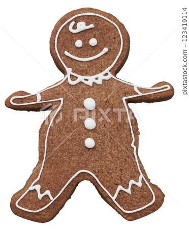 Smiling Gingerbread Cookie Smiling Gingerbread Cookie 123419114