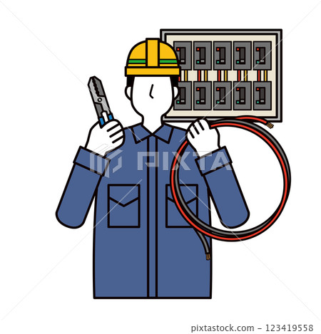 做電氣工作的人 123419558