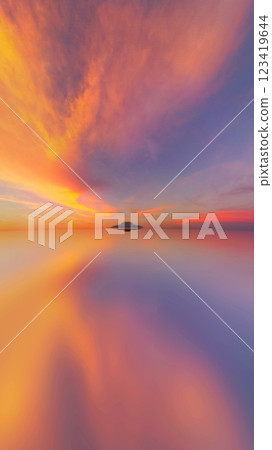 UFO and the horizon 123419644