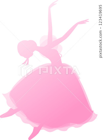 芭蕾舞女演員的粉紅色剪影,漸變,芭蕾,吉賽兒的鄉村女孩 芭蕾舞女演員的粉紅色剪影,漸變,芭蕾,吉賽兒的鄉村女孩 123419695