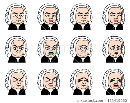 Bach illustration set 123419960