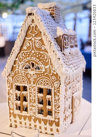 Create a Stunning and Decorative Gingerbread House for Your Upcoming Holiday Celebrations 123420833