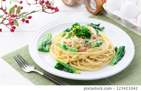 Taste of Spring: Rape Blossom Cream Pasta 123421042