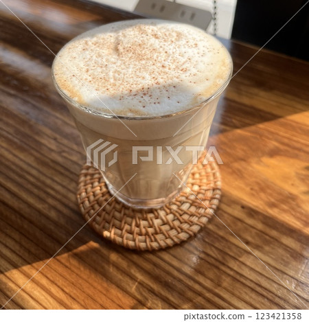 Take a break at a cafe with a decaffeinated chai latte Take a break at a cafe with a decaffeinated chai latte 123421358
