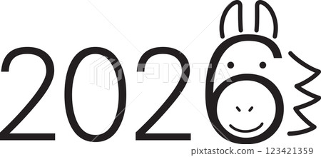 Character picture 2026 Horse front face Character picture 2026 Horse front face 123421359