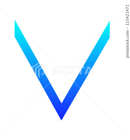 Down arrow, light blue to blue gradation Down arrow, light blue to blue gradation 123421471