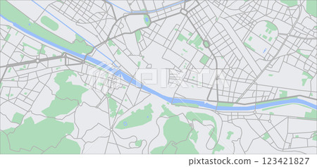 Layered editable vector illustration outline Map of Florence,Italy Layered editable vector illustration outline Map of Florence,Italy 123421827
