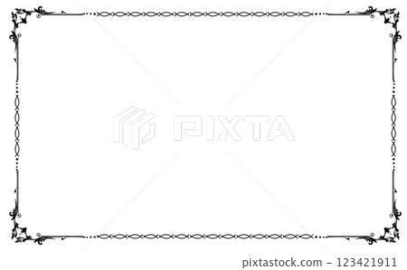 Beautiful vintage decorative frame material Beautiful vintage decorative frame material 123421911