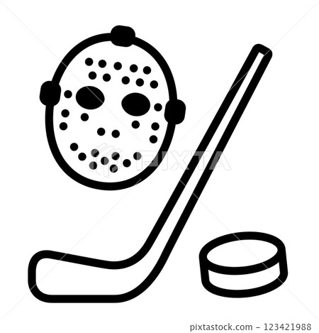 Ice hockey icon 123421988