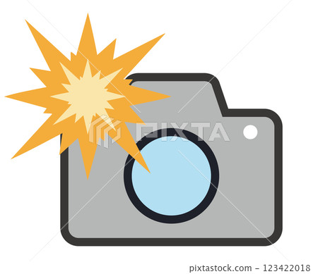 Camera icon shooting flash Camera icon shooting flash 123422018