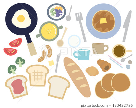 A cute Scandinavian-style breakfast set A cute Scandinavian-style breakfast set 123422786