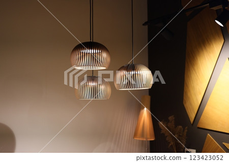 Elegant Pendant Lights are a key feature in the realm of Modern Interior Design aesthetics Elegant Pendant Lights are a key feature in the realm of Modern Interior Design aesthetics 123423052