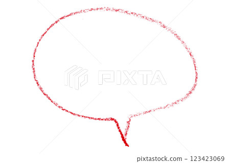 Separate red speech bubble on transparent background. Separate red speech bubble on transparent background. 123423069