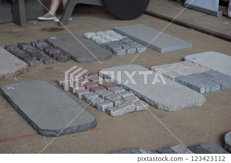 A Wide Variety of Stone and Paver Materials are Available for Viewing and Selection 123423112