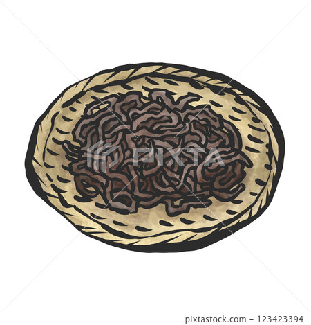 Hijiki hand-drawn illustration 123423394