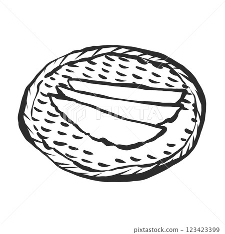 Herring roe hand-drawn illustration 123423399