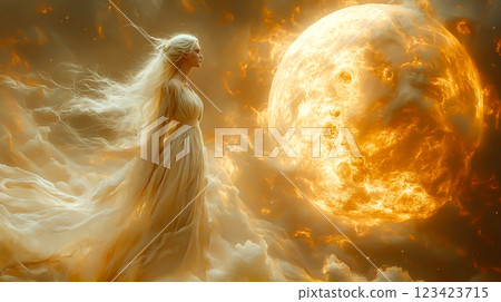 Venus Goddess and the Shining Planet Venus Goddess and the Shining Planet 123423715