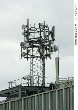 Communication and transmission tower 123423733