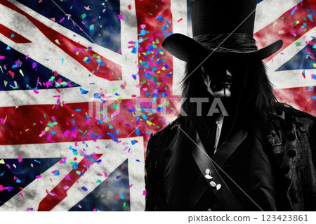 Bonfire night celebration: Guy Fawkes Night, annual UK tradition bonfires, fireworks on 5 November, historical events with vibrant displays, uniting communities in a shared evening of festivities. Bonfire night celebration: Guy Fawkes Night, annual UK tradition bonfires, fireworks on 5 November, historical events with vibrant displays, uniting communities in a shared evening of festivities. 123423861