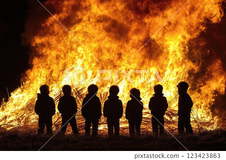 Fireworks night: Guy Fawkes Night, known for bonfires and dazzling fireworks across UK, 5 November, tradition rich in history, communal spirit, bringing people together in celebration. Fireworks night: Guy Fawkes Night, known for bonfires and dazzling fireworks across UK, 5 November, tradition rich in history, communal spirit, bringing people together in celebration. 123423863