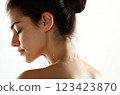 Holistic wellness: ancient practice of acupuncture, delicate placement of needles on the human body, emphasizing balance, healing, and the therapeutic benefits of this traditional method. 123423870