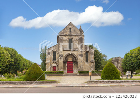 The Church of Saint-Pierre-au-Parvis in Soissons The Church of Saint-Pierre-au-Parvis in Soissons 123426028