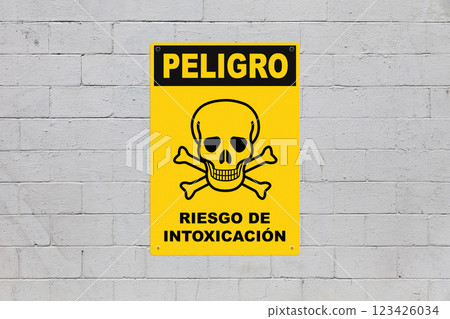 Danger, Risk of poisoning Danger, Risk of poisoning 123426034