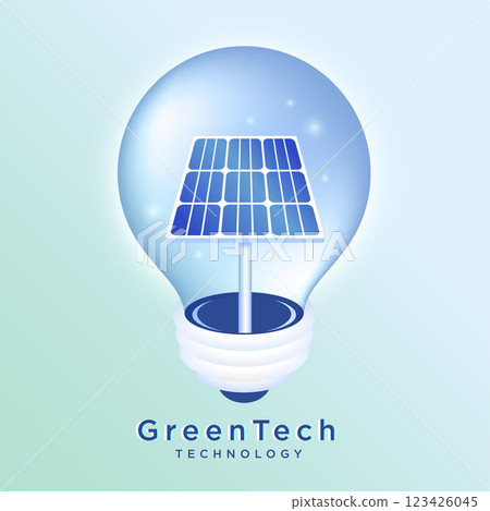 GreenTech Innovation and Sustainable Energy Concept 123426045