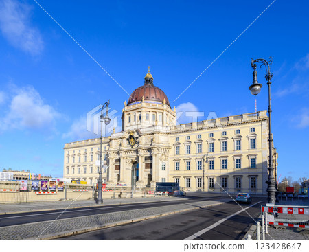 Humboldt Forum museum of human history, art and culture, in the Berlin Palace on the Museum Island in Berlin, Germany 123428647