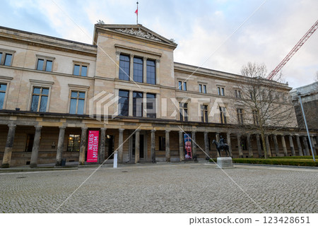 Neues Museum, New Museum in Museum Island complex in historic center of Berlin, Germany Neues Museum, New Museum in Museum Island complex in historic center of Berlin, Germany 123428651