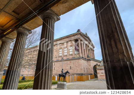 Alte Nationalgalerie, Old National Gallery, art gallery located on Museum Island in Berlin, capital of Germany 123428654