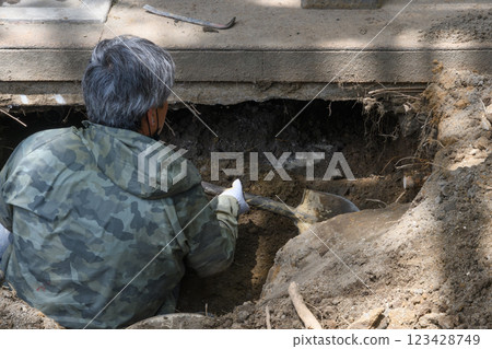 Waterwork construction 123428749